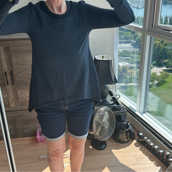 lululemon navy blue scoop neck sweater, NWOT - Picture 4 of 8